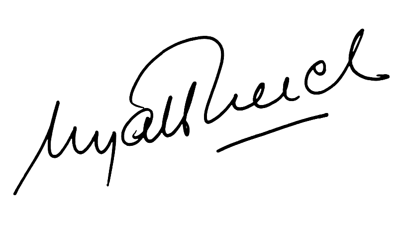 Signature of Hon Wyatt Creech, Minister of Revenue
